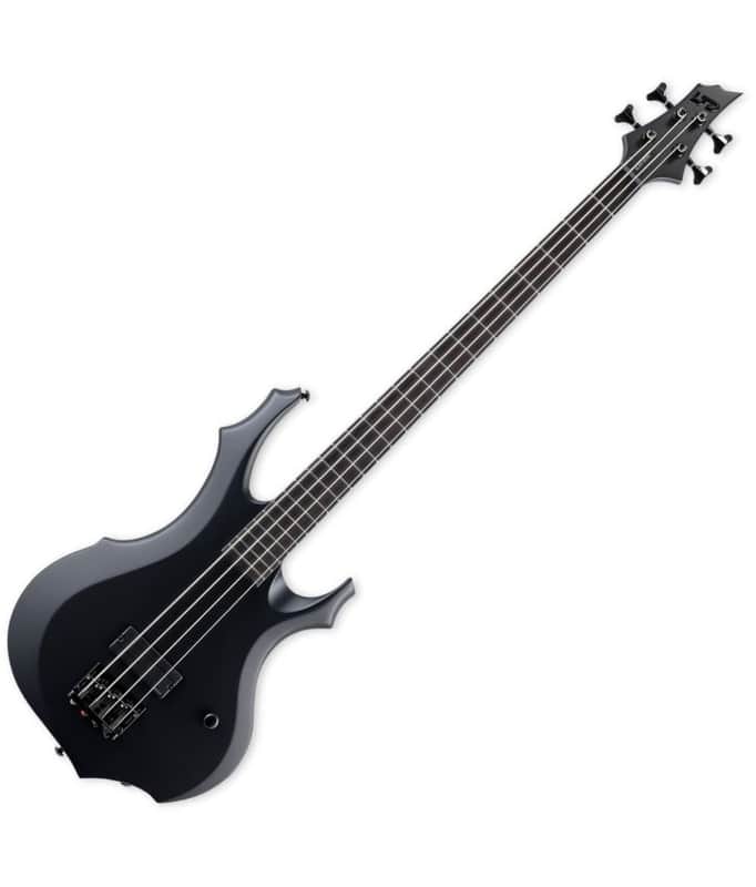 ESP LTD F-4 Black Metal Black Satin | Reverb