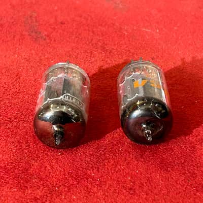 RCA Vintage Mismatch Pair 12AU7 Preamp/Amplifier Tubes 50s/70s - Clear Glass image 7