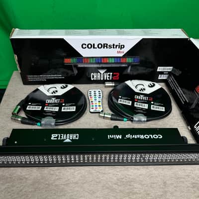 (2) Chauvet COLORstrip Mini DMX RGB LED Wash Light Bars  with remote control and (2) 10 ft DMX cables image 9