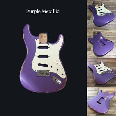 Made to Order - FRANCHIN Mercury guitar body Relic Aged 100% Nitro Lacquer (Sunburst/ Black/ White/ Blue/ Green/ Yellow/ Red/ Pink/ Burgundy/ Purple/ Gold/ Silver, etc.) Basswood Poplar Stratocaster-Strat-S-Style Made in Italy image 22