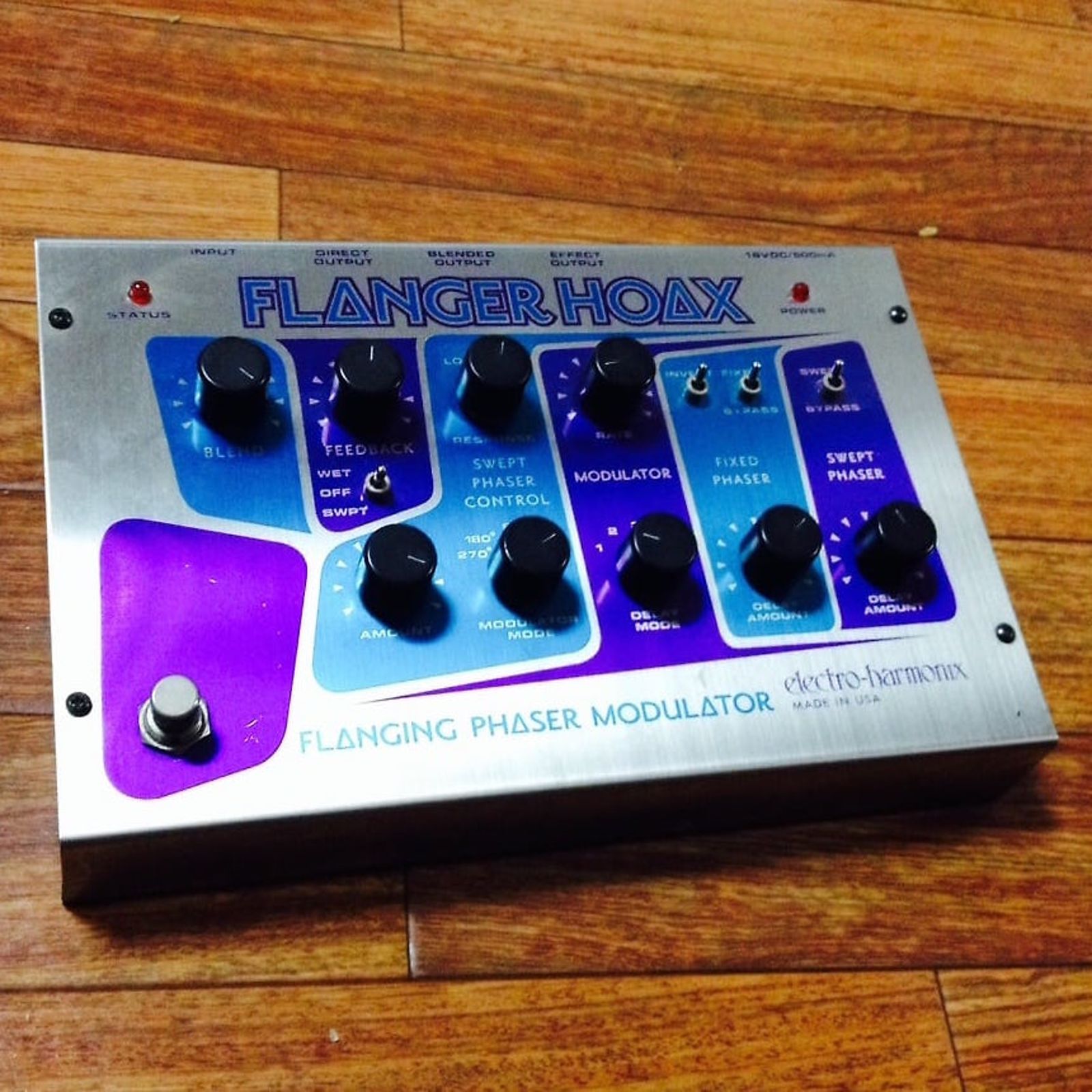 electro-harmonix FLANGER HOAX 完動品 Electro-Harmonix Flanger Hoax Flanging Phaser Modulator Pedal | Reverb