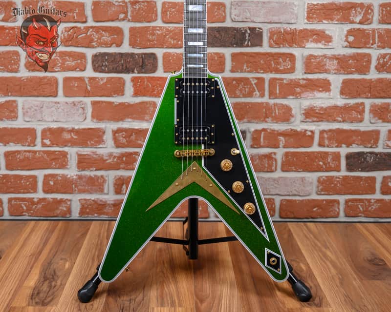 Gibson Custom Mod Shop Collection Flying V Custom Electrum Metallic Sparkle 2022 w/OHSC