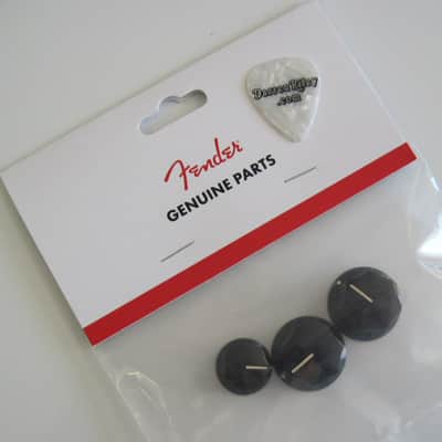 Fender USA Jazz Bass Knobs set of 3 0991370000 image 1