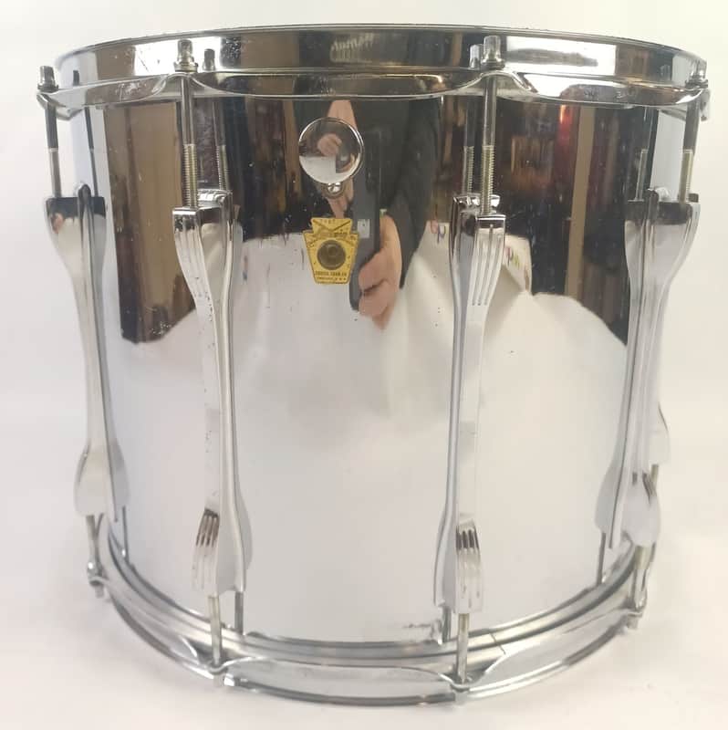Ludwig 12x15" Ludalloy #425 Tom Drum Keystone Badge Vintage'69 Rack/Tenor Chrome image 1
