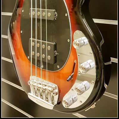 Musicman USA Sting Ray 4 HS Neckthrough, Vintage Sunburst image 3