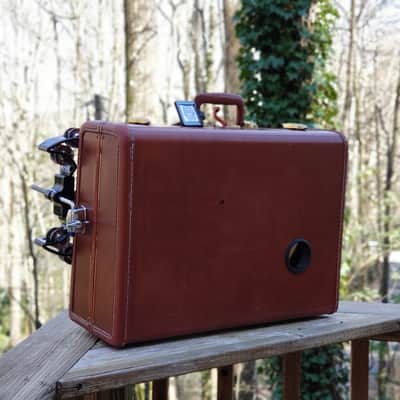 OneManBandDrumCo.  The Jody 12inch OMBDrumCo. Vintage Suitcase Drum Kick Drum Bass Drum Ludwig Accent Drum image 10