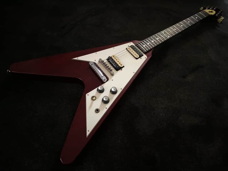 ESP Navigator N-FV Takada Custom Shop Flying V 2006 Cherry - VERY