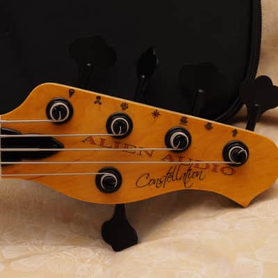 Alien Audio Constellation P5 USA built 2024 Figured Bookmatched Pine Body in Amber Finish image 6