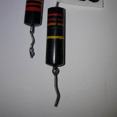 2 Original Vintage Sprague Bumble Bee PIO Capacitor .022 400V 1954 Gibson Les Paul Electric Guitar image 4