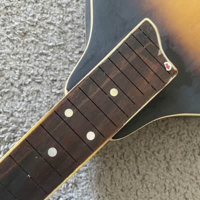 Sunburst 8 String Mandolin DIY Project, Spruce Top, Mahogany Body, Rosewood Fingerboard image 2