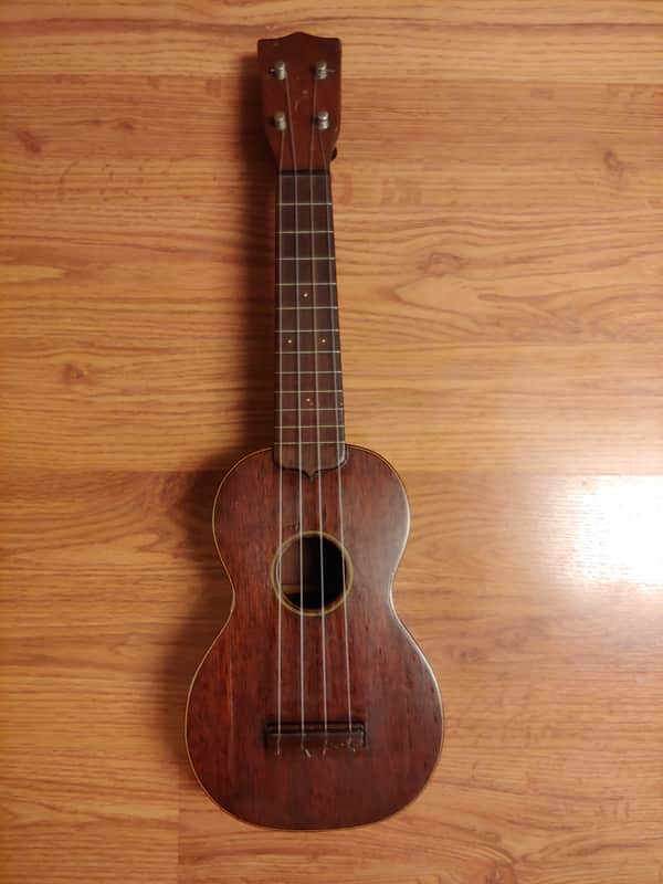 Early 20's Martin Style 1 Mahogany Soprano Ukulele with Deluxe Guardian O44 Case  1920s Mahogany image 1
