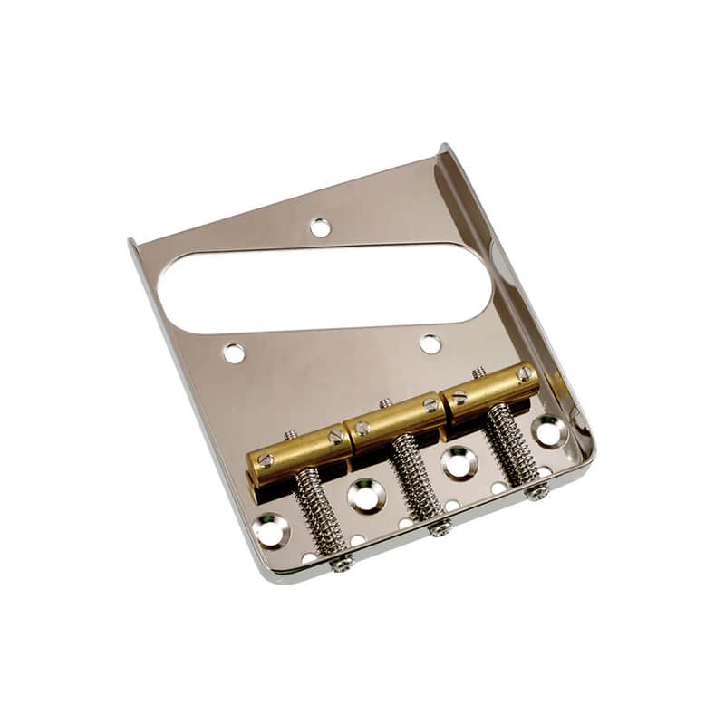 Allparts Vintage 3 Saddle Bridge for Telecaster- Nickel image 1