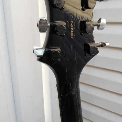BC Rich Warlock Deluxe. Neck-Thru. Made in Korea. Heavy Relic. Headstock Repair. image 8