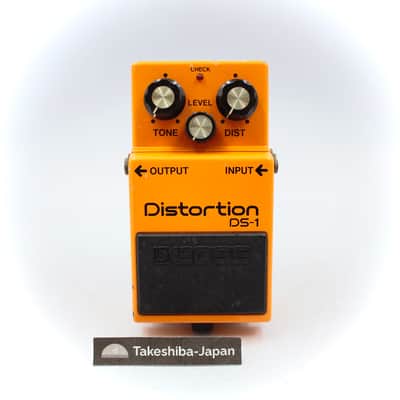 Boss DS-1 Distortion Black Label 1983 Made in Japan Vintage Guitar Effect Pedal 338500