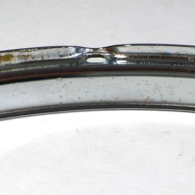 14" 8 Lug Stick Saver Hoops / Chrome over Steel / Possibly Slingerland? image 3