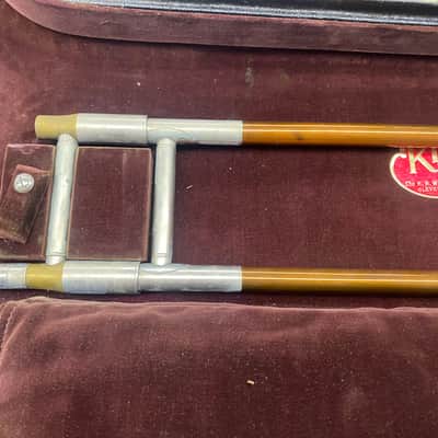 King H.N. White Trombone 1934 - 2-Tone Brass with Original Case image 6