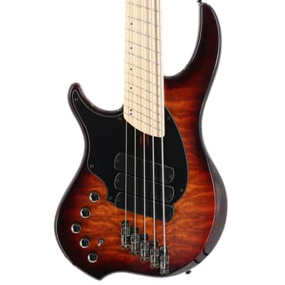 Dingwall Left-Handed Combustion 3X 5-String Multi-Scale Bass - 3-Pickup Quilt Top Vintageburst w/Maple Fretboard image 1