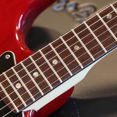 2005 Fender American Deluxe HSS w/ Rosewood FB Stratocaster Electric Guitar Red w/ Black HS + OHSC image 8