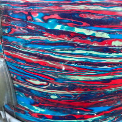 Ludwig No. 944 Classic 9x13" Rack Tom with Keystone Badge 1968 - Psychedelic Red image 10