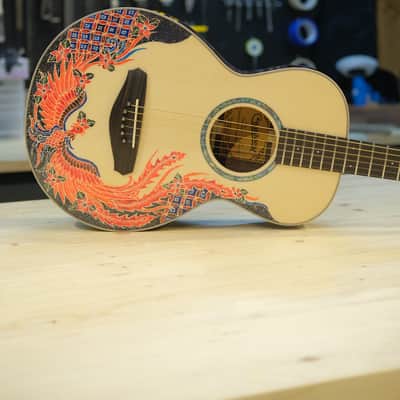 Batiksoul Guitars No.#120 - Parlor Batik Cendrawasih Geni image 7