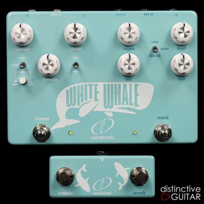 Crazy Tube Circuits White Whale V2 - All Analog Spring Reverb + Tremolo with Remote Switch image 1