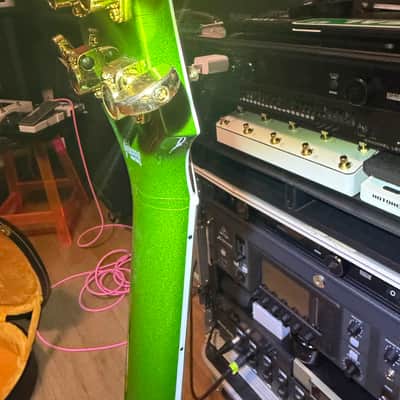 Gibson Custom Shop Made 2 Measure Les Paul Custom w/ Ebony Fingerboard Gloss Gecko Green Sparkle image 24
