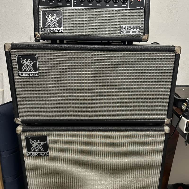 Music Man Cabinet 210RH 2x10 Neodym Ernie Ball 2010 - Black image 1