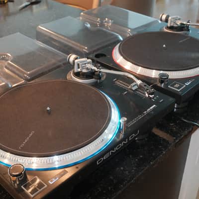 (Pair x2) Denon VL12 Prime Professional Direct-Drive Turntables 2010s - Black (With 2x Ortofon VNL II Needles) image 1