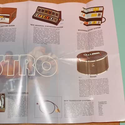 Maestro vintage catalog booklet brochure Fold out brochure includes echoplex, sireco and more! image 12