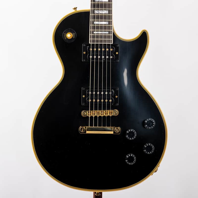 Gibson Les Paul Custom W/Carmelita Neck Ebony VOS GH, Ebony | Demo image 1