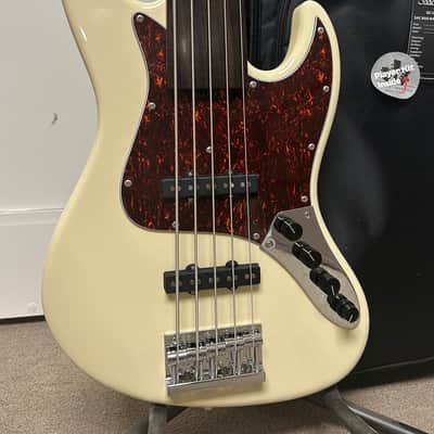Sadowsky MetroLine 21-Fret Vintage J/J 5-String Bass Fretless  w/Red Alder Body - Solid Olympic White High Polish image 2