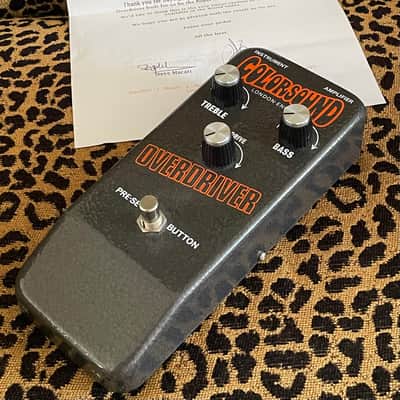 NOS Sola Sound Colorsound Vintage Series Overdriver By Stuart Castledine Unused MINT & COA Letter Marc Bolan Jeff Beck Tones image 4