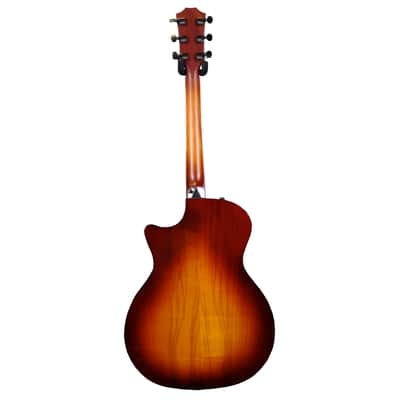 Used Taylor 424ce Deluxe Urban Ash Limited Acoustic-Electric Guitar - Western Sunburst image 4