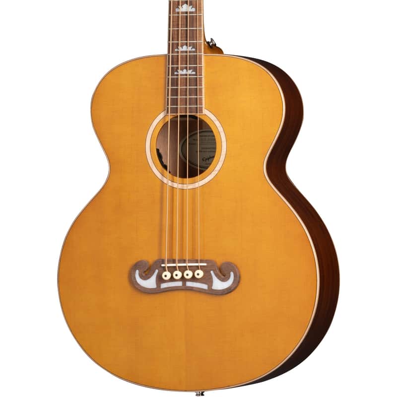 Epiphone El Capitan J-200 Acoustic Studio Bass in Aged Vintage Natural image 1