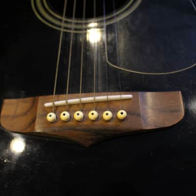 Fender Catalina "Black Cat" Acoustic Guitar w/Hard Shell Chipboard Case image 17