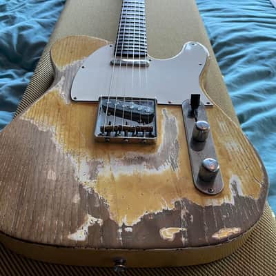 Oswald Guitars Custom OT - hollow body 2021 - closed thinline - Vintage blonde image 3