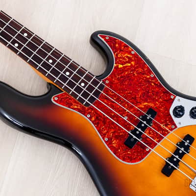 1989 Fender Jazz Bass ‘62 Vintage Reissue JB62-550 Sunburst 100% Original, Japan MIJ Fujigen image 7