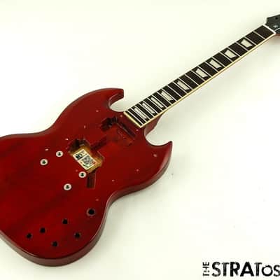 USED Epiphone SG Standard BODY + NECK Guitar Parts, Cherry image 1