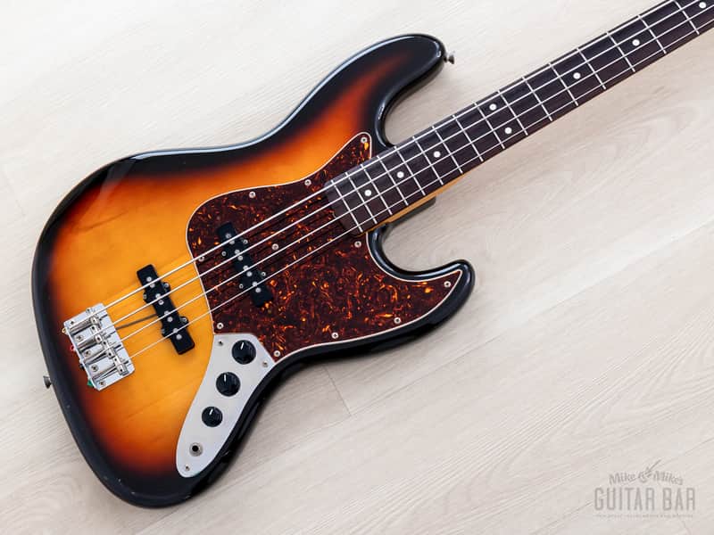 1988 Fender Jazz Bass ‘62 Vintage Reissue JB62-60 Sunburst, Japan MIJ Fujigen image 1