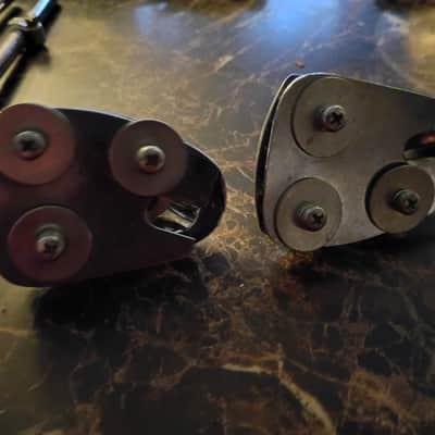 Vintage Remo Quadra Bass Drum Parts mount spurs 80s image 2
