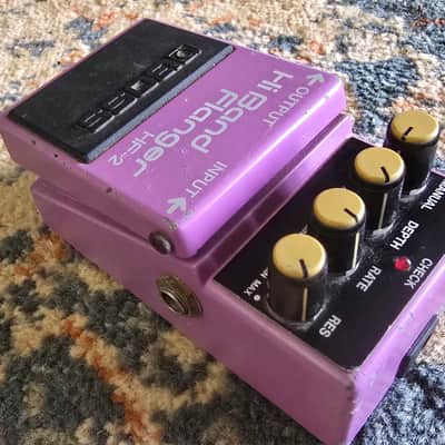 Boss HF-2 Hi Band Flanger (Green Label) 1989 - 1993 - Pink image 2