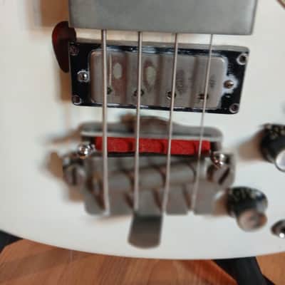 1963 Gibson EB-3 Bass – COA by No.Tom, Denmark Street – Vintage SG-Style Short Scale refinished White image 5