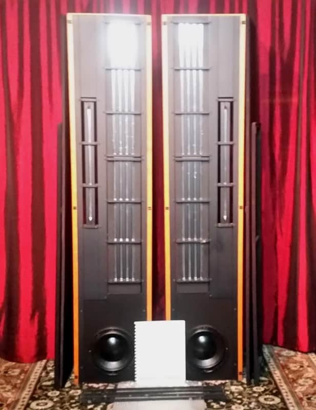 Eminent Technology LFT 8 VIII Hybrid Linear Field Transducer Loudspeaker With Manual Screens/Stands image 1