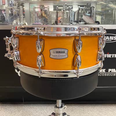 Brand New Yamaha Tour Custom Maple Caramel Satin 5.5x14 Snare Drum image 2