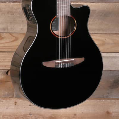 Yamaha NTX1 Nylon Acoustic/Electric Guitar Black image 2