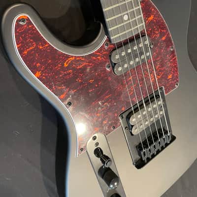 Harley Benton TE-20HH LH SBK Matte Black Tele - Dual Humbuckers - LEFTY - image 4