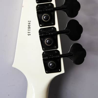 Rare Japan Greco Thunderbird bass TB 1989 Vintage White image 3