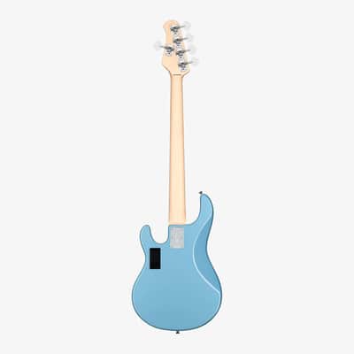Sterling by Music Man Stingray Ray5 Bass Guitar - Chopper Blue image 6