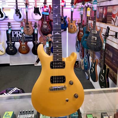 PRS SE CE24 Standard Satin Stoptail Electric, Satin Metallic Gold with Gig Bag image 1