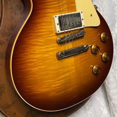 NEW ! Gibson Custom Shop 1959 Les Paul - Iced Tea - Authorized Dealer - Quilt / Flame Top - VOS - 8.5 lbs - G07605 image 8